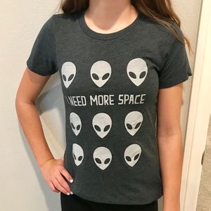 👽a.lab👽Women’s Extra Small, grey, alien t-shirt